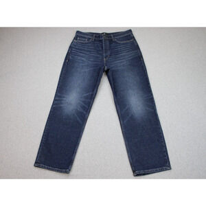 Banana Republic Jeans Mens 32 Blue Denim High-Rise Straight Leg Button Fly